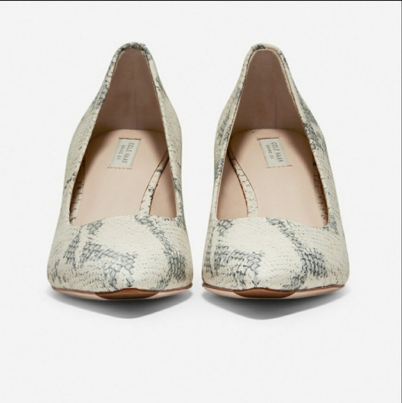 COLE HAAN VESTA PUMP SNAKE PRINT LEATHER S… - Picture 5 of 12